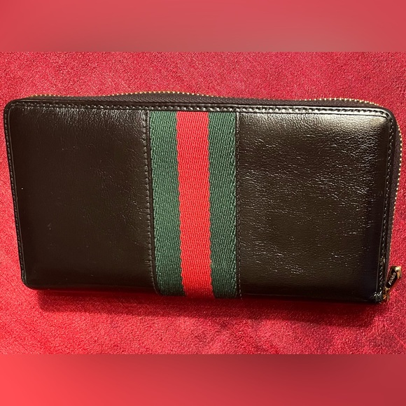 Gucci Rajah TigerHead Zip Around Wallet, Black - Picture 3 of 10